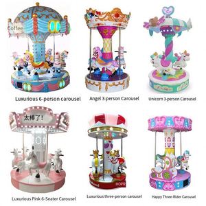 Carrusel de Madera Operado con Monedas para Niños - Caballito Mecánico para Parques de Diversiones y Ferias Infantiles - Product Image 2