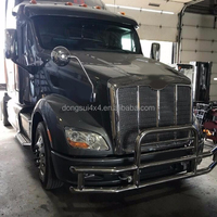 Dongsui Pelindung Bumper Rusa Berlapis Elektroforesis Baja Tahan Karat Kustom untuk International Prostar Cascadia 2012-2026