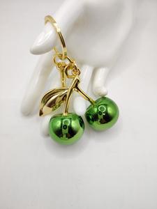 Bijoux fantaisie <span class=keywords><strong>Vintage</strong></span> dessin animé cerise porte-clés avec cristal résine bijoux femmes sac cerise accessoires cerise breloque porte-clés - Product Image 6