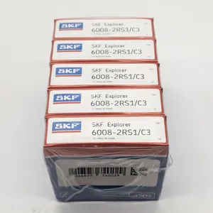 Roulement à billes à gorge profonde de marque SKF d'origine 6008 2RS1C3 Prix des roulements à billes SKF