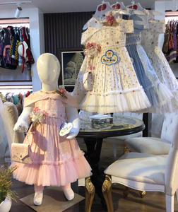 Robe de mariée en coton à fleurs pour filles avec sac fantaisie-Printemps Saison Nouvelle collection fantaisie - Product Image 2