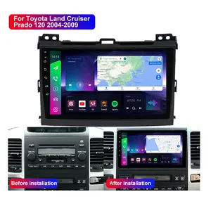 Touch Screen Autoradio Head Unit Car Dvd Player Android Stereo Audio System Dashboard Radio For Toyota Land Cruiser Prado 120