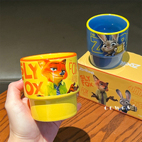 Tasse en céramique Disney Cartoon avec boîte cadeau Tasse à café et lait personnelle pour l'école et le bureau et cadeau