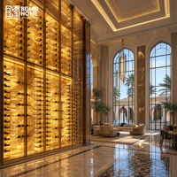 Meuble de rangement pour vin modulaire pour salle à manger, sur mesure, pour restaurant, hôtel, avec casier à vin intégré