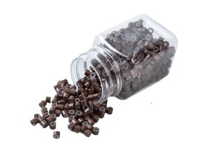 500 pièces <span class=keywords><strong>de</strong></span> micro-anneaux en aluminium et silicone <span class=keywords><strong>de</strong></span> 5 mm, perles <span class=keywords><strong>de</strong></span> liaison pour extensions <span class=keywords><strong>de</strong></span> cheveux humains, perles nano-couvertes - Product Image 6