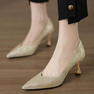 Chaussures de mariée en cuir souple de qualité supérieure, mocassins à enfiler, tendance mode été-automne 2026, style Mary Jane français, talon haut décontracté - Product Image 4