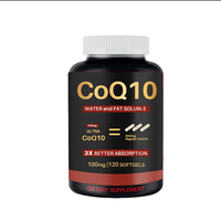 Suplementos de Coenzima Q10 INBOL OEM, 120 Cápsulas Blandas, Suplementos Dietéticos para Mejorar la Inmunidad en Adultos