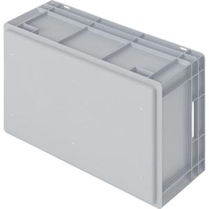 Europhälter MIT 2 durchfassgriffen, lxbxh 600x400x235mm, 45ลิตร, Grau - Product Image 2