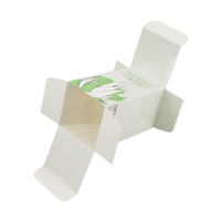 Emballage de produit avec logo personnalisé écologique Boîte vide pliable Boîtes de papier de lotion cosmétique Boîte de gaufrage en feuille d'or Type de dossiers