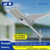 Lampadaire solaire tout-en-un, indice de protection IP65, adapté à l'éclairage extérieur des cours, des routes et des autoroutes
