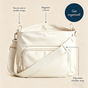 Bolsa Organizadora Convertible para Cochecito con Correa Extraíble, Porta Botellas, Bolsillos Inteligentes y Compartimento para Pañales - Product Image 6