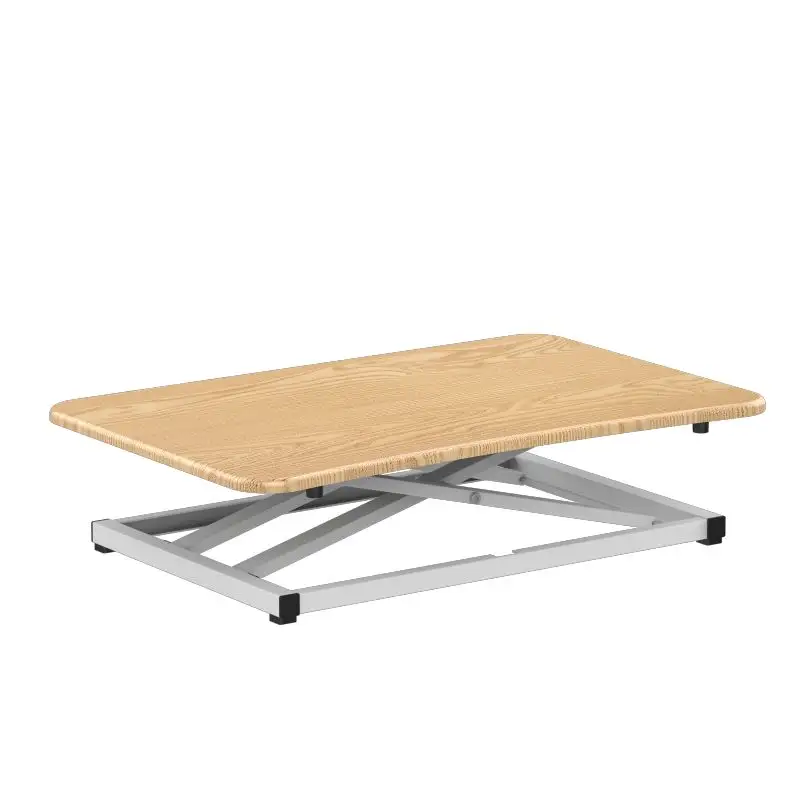 Folding Office Table Adjustable Workstation Standing Desk Sit Stand Converter