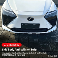 Protection de pare-chocs en acier inoxydable couleur unie anti-rayures avec fixation par vis pour Lexus RZ450e RZ300e 2023 2024 – Garde-coffre avant, arrière et latéral
