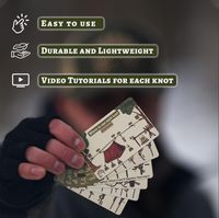 Kit de nouage de cartes de survie extérieur étanche