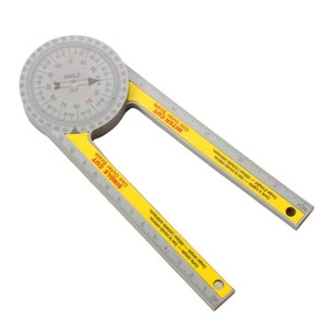 Aluminum Alloy Angle Gauge 360 Degree Protractor Woodworking DIY Cutting Tool - Product Image 1