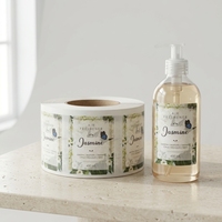 Étiquette personnalisée imperméable pour shampoing, autocollant en vinyle pour bouteille de soin capillaire, marque privée