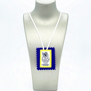 종교적인 가톨릭 성 요셉 보라색 천 묵주 스카풀라 - Product Image 4
