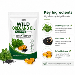 Produzione a Contratto di Capsule di Olio di Origano, OEM ODM, Formula Personalizzata, Olio di Semi Neri, Etichetta Bianca, Vendita all'Ingrosso Professionale - Product Image 4