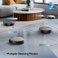 Teendow Robot intelligent Wifi Maison Garage Hôtel Robot Stofzuiger Vadrouille Balayage Aspirateur Robot Nettoyeur à sec humide