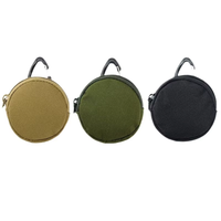 Vente en gros de sac de ceinture tactique de plein air à fermeture éclair mini porte-monnaie Oxford sac étanche pour casque d'écoute petit portefeuille porte-clés