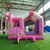 Château Gonflable Commercial Winsun Thème Fleurs en PVC, Combo Extérieur pour Enfants, Ignifuge, Étanche, Installation Facile, Taille Personnalisée