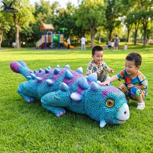 หุ่นยนต์ไดโนเสาร์บังคับวิทยุรูปทรงตามสั่ง แบบเคลื่อนไหวได้ ผลิตจากซิลิโคนเสมือนจริง พร้อมใบรับรอง CE RoHS สำหรับสวนสนุกและห้างสรรพสินค้า - Product Image 1