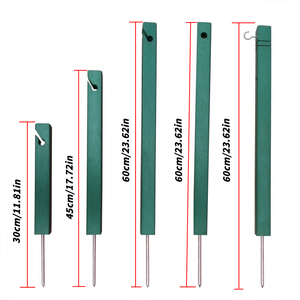 Piquets d'isolation de golf Poteaux de limite en bois pour accessoires de parcours Marqueurs de terrain Piquets de danger Tournoi Pratique Gazon - Product Image 2