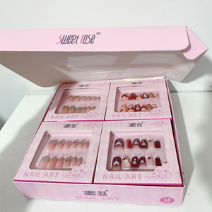 <span class=keywords><strong>Uñas</strong></span> Postizas Sweet Rose, 12 Piezas/Juego, Reutilizables, Puntas de <span class=keywords><strong>Uñas</strong></span> 3D con Caja de Exhibición, <span class=keywords><strong>Uñas</strong></span> Acrílicas Postizas para Mujer, Arte de <span class=keywords><strong>Uñas</strong></span>, DIY, Salón - Product Image 5