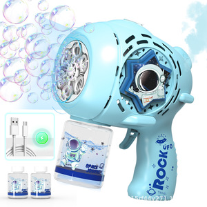Cầm tay nhựa trẻ em của bong bóng máy không gian Phi Hành Gia Đồ chơi hoàn toàn tự động gatling điện bong bóng thổi súng cho các lứa tuổi 5-7 - Product Image 6