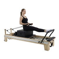 Lit de Pilates multifonctionnel haut de gamme avec cadre en bois, Mini Reformer professionnel pour la musculation et le fitness