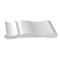 Moulure de couronne en PVC 045 en gros d'usine pour la décoration extérieure 9/16 \ "X 5 1/2 \" Service de coupe personnalisé
