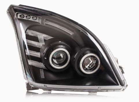 Black bottom headlight