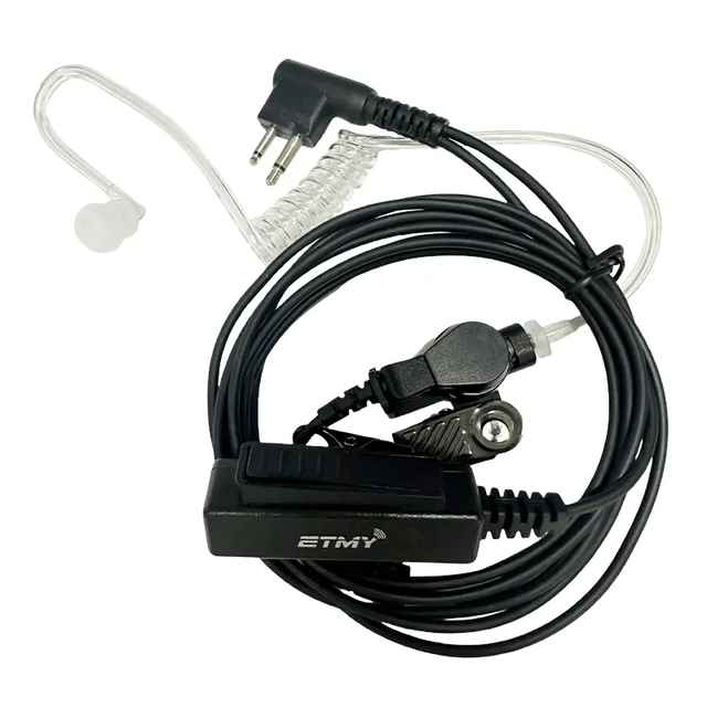 In Ear Ptt Earphone Earpiece M Tyep Connector air Tube Headset for Walkie Talkie