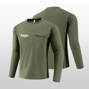 Camuflaje para hombre de secado rápido táctico hombres ropa entrenamiento caza Camping camisetas - Product Image 4