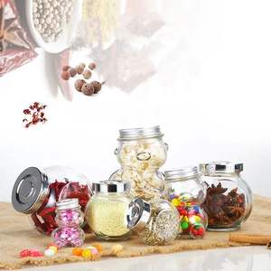 80ml Promotion Mini Cute Teddy <strong>Bear</strong> Glass Jar Shaped Round Bottle for <strong>Honey</strong> Bee Candy Sugar - Product Image 5