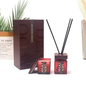 Luxury Aroma Set Scented Candle 100ml <b>Reed</b> <b>Diffuser</b> Woody Fragrance Home Decoration Gift Box - Product Image 1