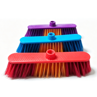 Brosse de nettoyage domestique en plastique à poils doux en soie pour sols intérieurs, tête de balai, vente en gros, fabriquée en Chine