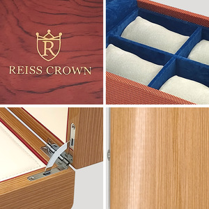 Cajas de relojes de madera maciza al por mayor de fábrica, cajas de relojes de madera pintadas con aerosol, cajas de almacenamiento, cajas de exhibición para relojes - Product Image 4