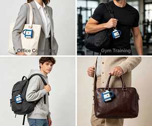 Llavero Transparente Impermeable con Forma de Mini Bolso y Colgante Personalizado para Llaves de Coche, Bolso Diario, Accesorio para Fiestas - Product Image 4