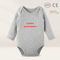 Bodys bébé à manches longues 100% coton, respectueux de la peau, combinaison en coton, vente en gros, usine, tricot pur coton