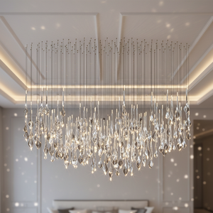 Lampadario di Design Unico e Lussuoso, Lampada a Sospensione Moderna, Lampadario di Lusso in Vetro con LED - Product Image 1