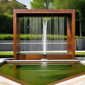 Fuente de Agua Moderna de Estilo Chino, Cascada de Corten Retro Exquisita para Jardín, Fabricante de Arte para Exteriores - Product Image 6