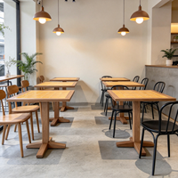 Table de présentation pour café, présentoir de produits pour pâtisserie, aménagement personnalisé pour espace commercial et magasin entier