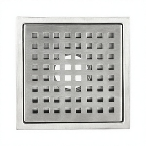 Drain de sol pour douche et toilettes en acier inoxydable SUS 304, surface polie moderne, usage hôtelier, 110x110mm 150x150mm - Product Image 3