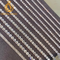 Özel Laboratuvar Üretimi Elmas Tenis Bilekliği IGI Sertifikalı 10K 14K Altın 2mm 3mm 4mm 5mm 6.5mm CVD DEF Vvs Elmas Tenis Zinciri
