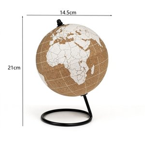 Globo Terráqueo Nórdico Especial de Papel de Corcho MAXCARE 14.5cm MAC-F22 Producción Personalizada - Product Image 3
