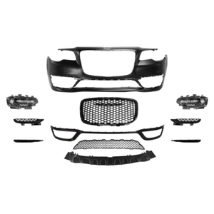 Pièces de <span class=keywords><strong>tuning</strong></span> automobile 3 pièces Kits de carrosserie de style sport pour <span class=keywords><strong>300C</strong></span> 2015-2022 Matériel ABS Noir brillant Pare-chocs avant pour <span class=keywords><strong>Chrysler</strong></span> 300 - Product Image 2