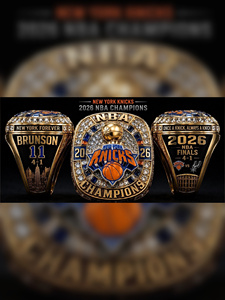Bague de championnat des Knicks 2026 personnalisée, bijoux de haute qualité, cadeau très demandé, bague de championnat de basket-ball personnalisée - Product Image 1