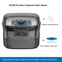Fontaine à eau automatique intelligente et durable pour familles multi-chats et petits animaux, grande capacité 5,5L/9L, écran LCD, réglage de l'heure, pour intérieur