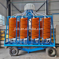 Séparateur minier Jianlong Tailings : Laveuse spirale en fibre de verre haute rigidité 6-8tph sans alimentation électrique